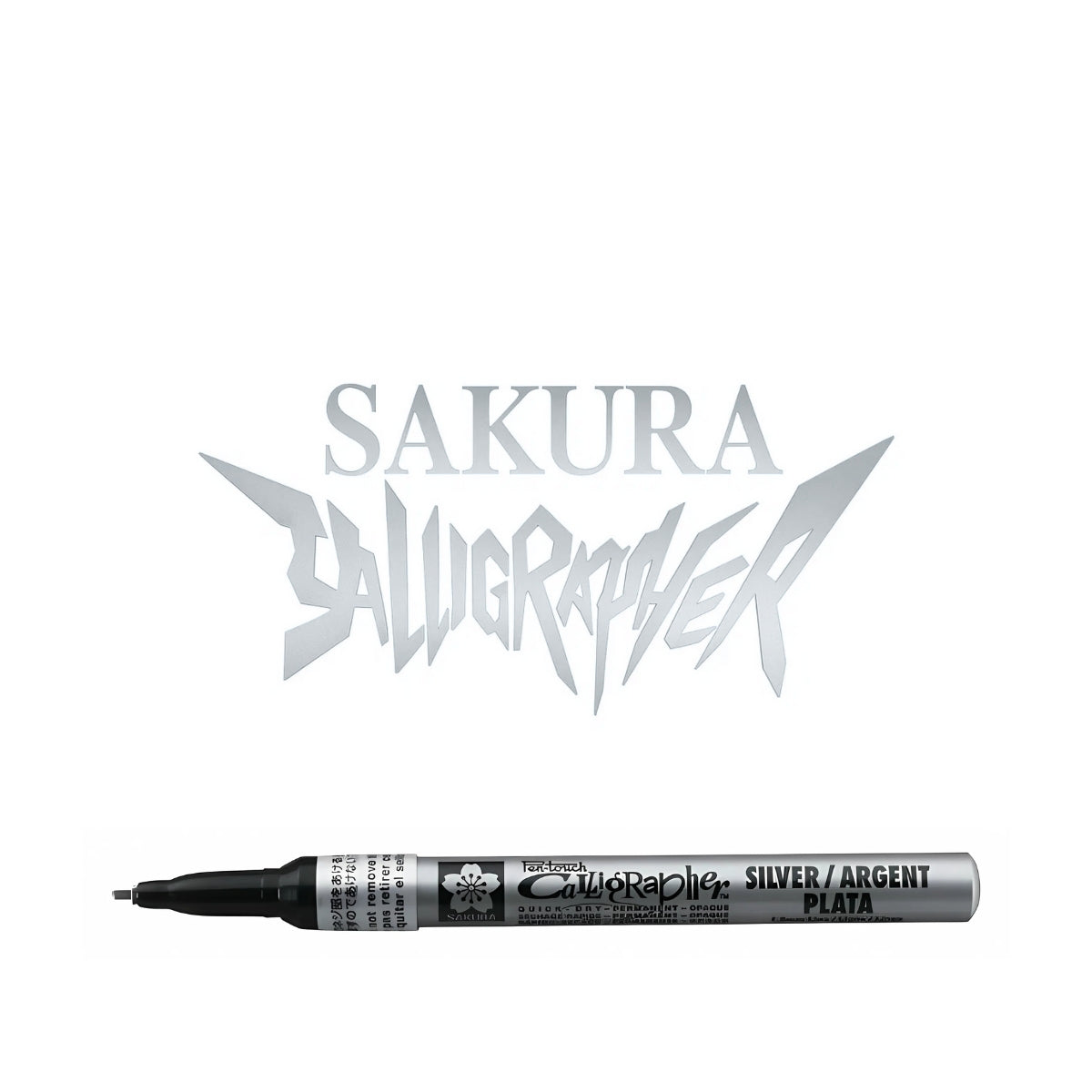 Marcador Artístico Pen-touch Calligrapher 1.80Mm - Prata Xpsk-c 53 - Sakura