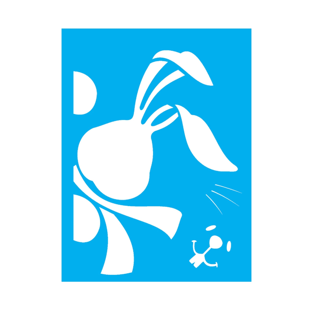 Stencil Opa 15x20cm - Coelho Surpresa - 1902