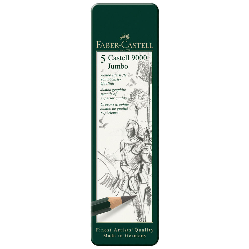 Estojo Lápis Grafite Jumbo 9000 5 Unidades Faber-castell 119305