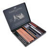 Estojo para Desenho Monocromático Pitt Médio 21 Peças Faber-castell 112976