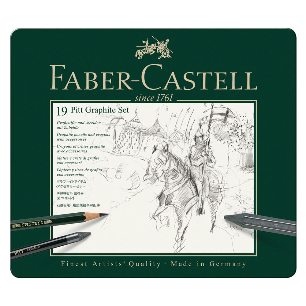 Estojo Grafite Pitt Médio Faber-castell 112973