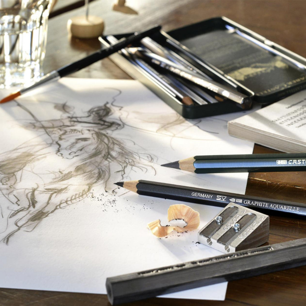 Estojo para Desenho Grafite Pitt Grande 26 Peças Faber-castell 112974