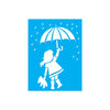 Stencil Opa 15x20cm - Menina com Guarda-chuva - 2166