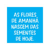 Stencil para Pintura Opa 14x14cm - 2213 Frase As Flores