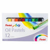 Estojo Giz Pastel Oleoso Phn Pentel com 12 Cores