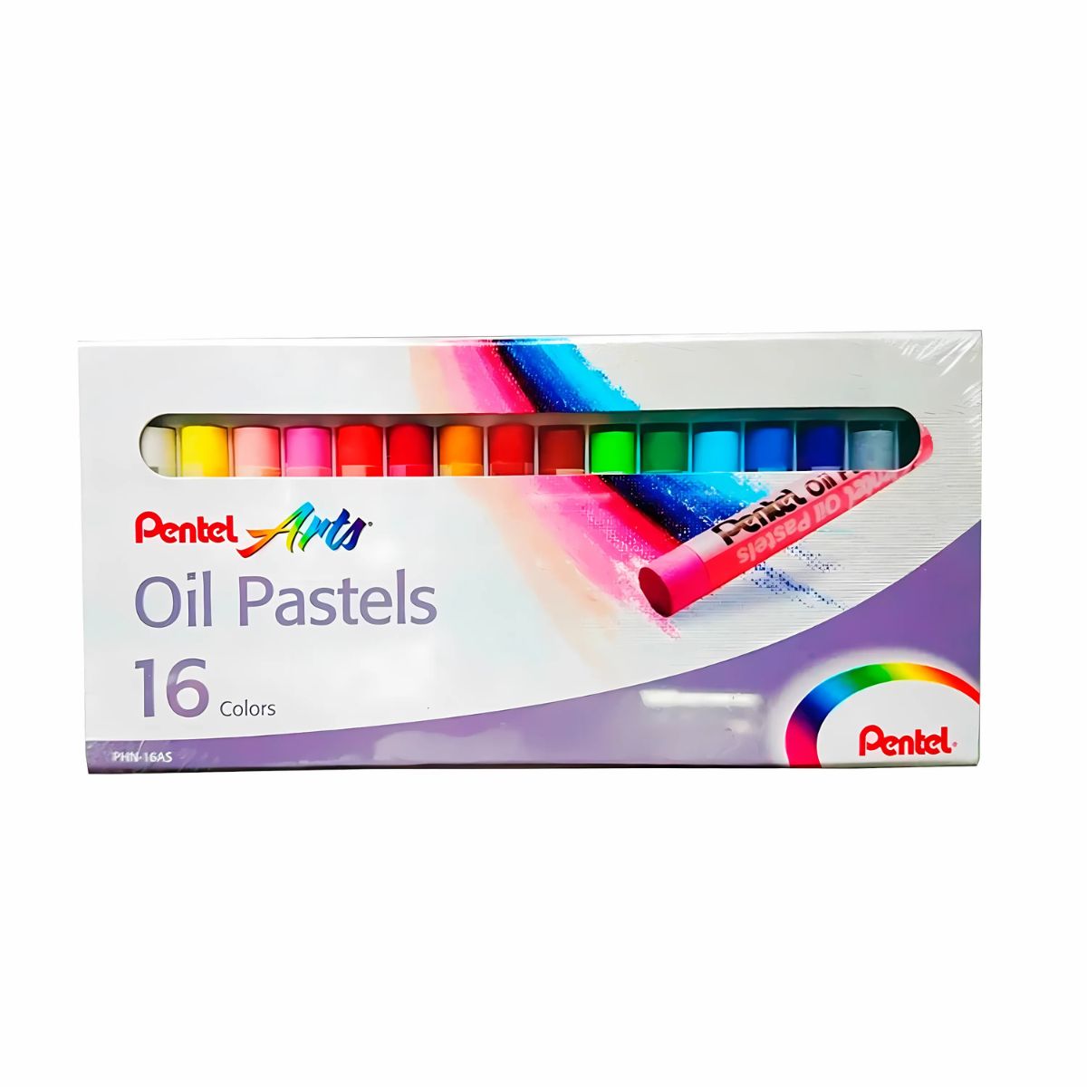 Estojo Giz Pastel Oleoso Phn Pentel com 16 Cores