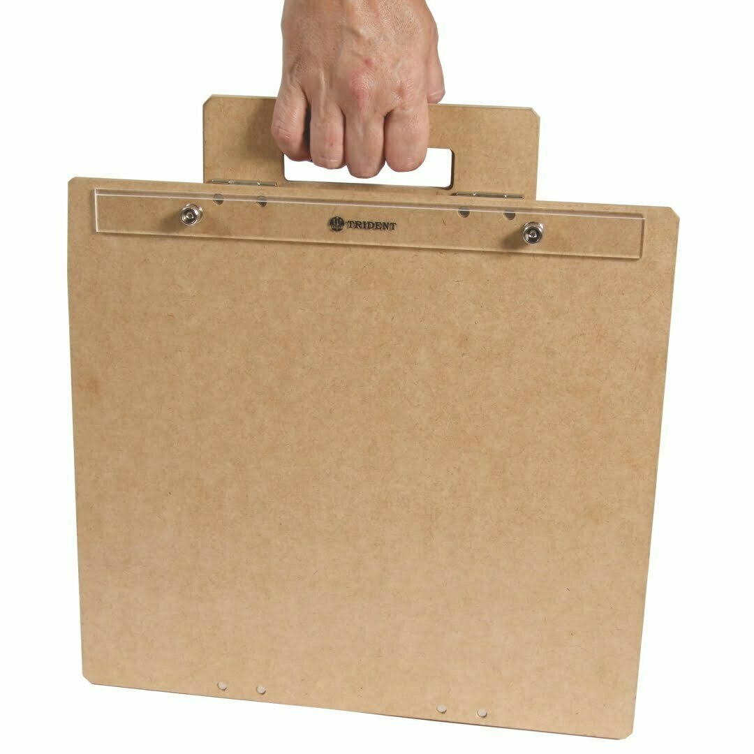 Prancheta Portátil Articulada Trident Mdf Natural 6 Mm A4 34x26 Cm - Modelo 4820-a4n