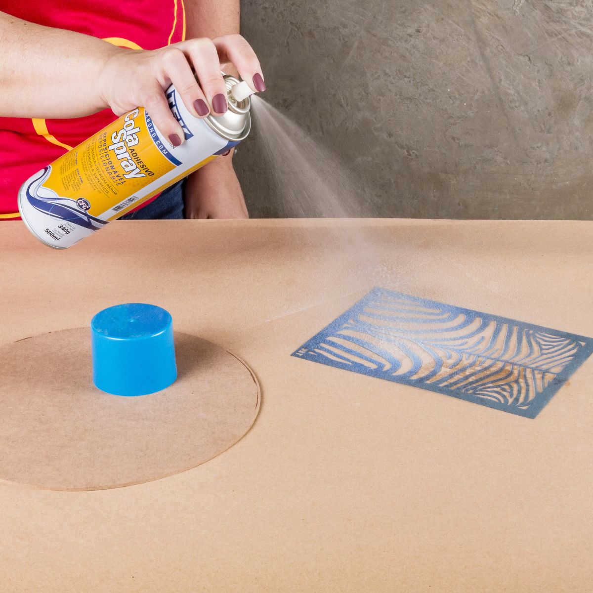 Spray Aerossol Cola Adesiva Tekbond Reposicionável 500ml