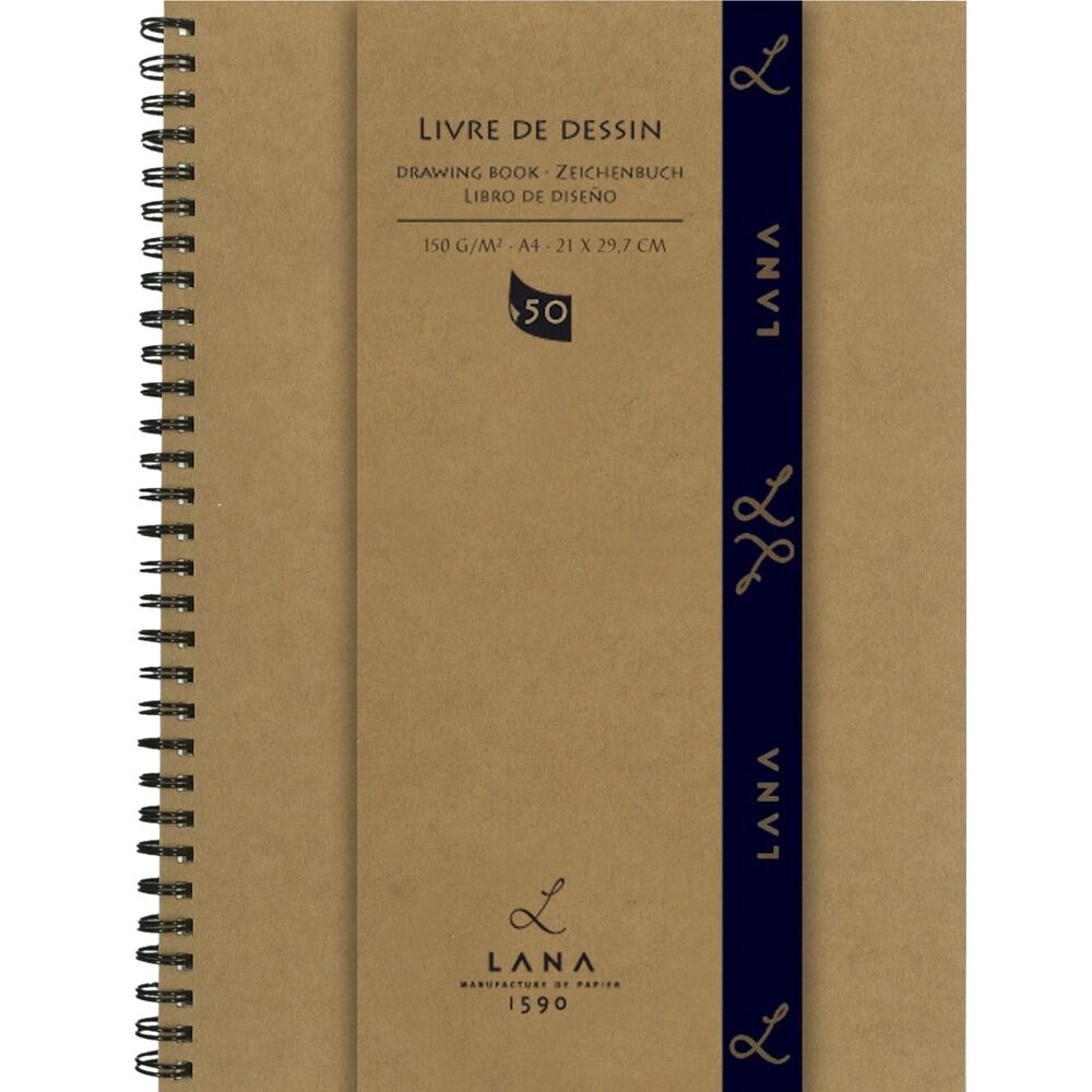 Caderno de Desenho Hahnemühle Lana Livre de Dessin 150g/m² com 50 Folhas