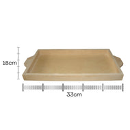 Bandeja 2 Azulejos Simples Mdf Cru 33x18x2cm