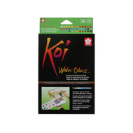 Estojo Aquarela em Pastilha Koi Water Colors com 36 Unidades Xncw-36n - Sakura