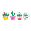 Stencil Planta Suculentas 10x30cm para Pintura Decorativa e Artesanato 2234 - Opa