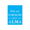 Stencil Opa 15x20cm - Frase Paz no Coração - 2248
