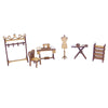 Kit Miniaturas Mdf Cru Ateliê de Costura K2013 - Woodplan