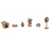 Kit Miniaturas Mdf Cru Casinhas Pet K2010 - Woodplan