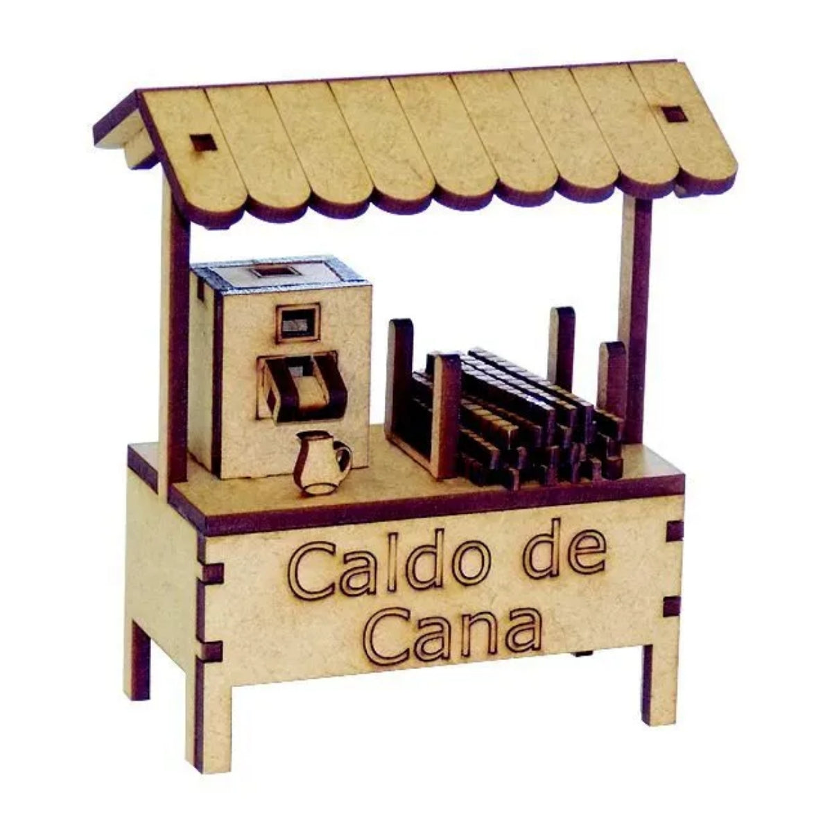 Miniatura Mdf Cru Barraca Caldo de Cana M1053 - Woodplan