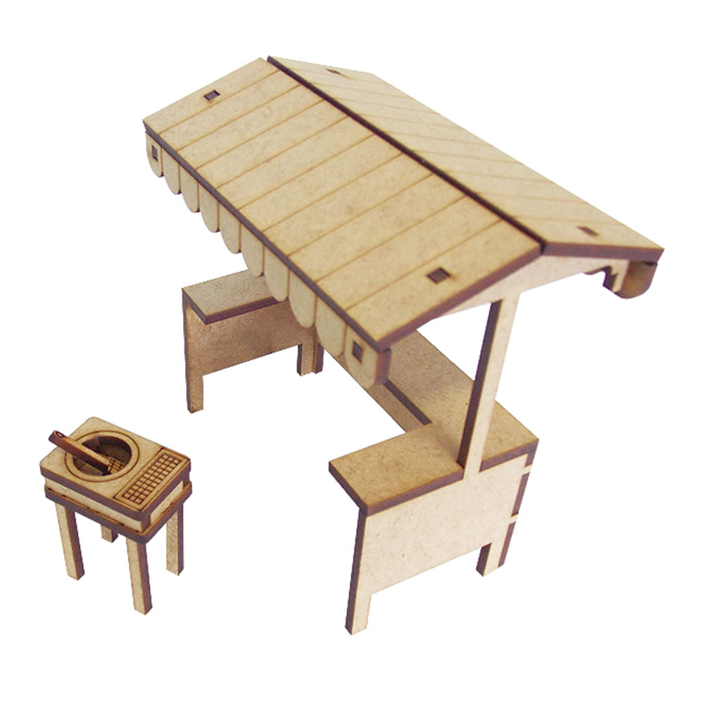 Miniatura Mdf Cru Barraca de Pastel M1051 - Woodplan