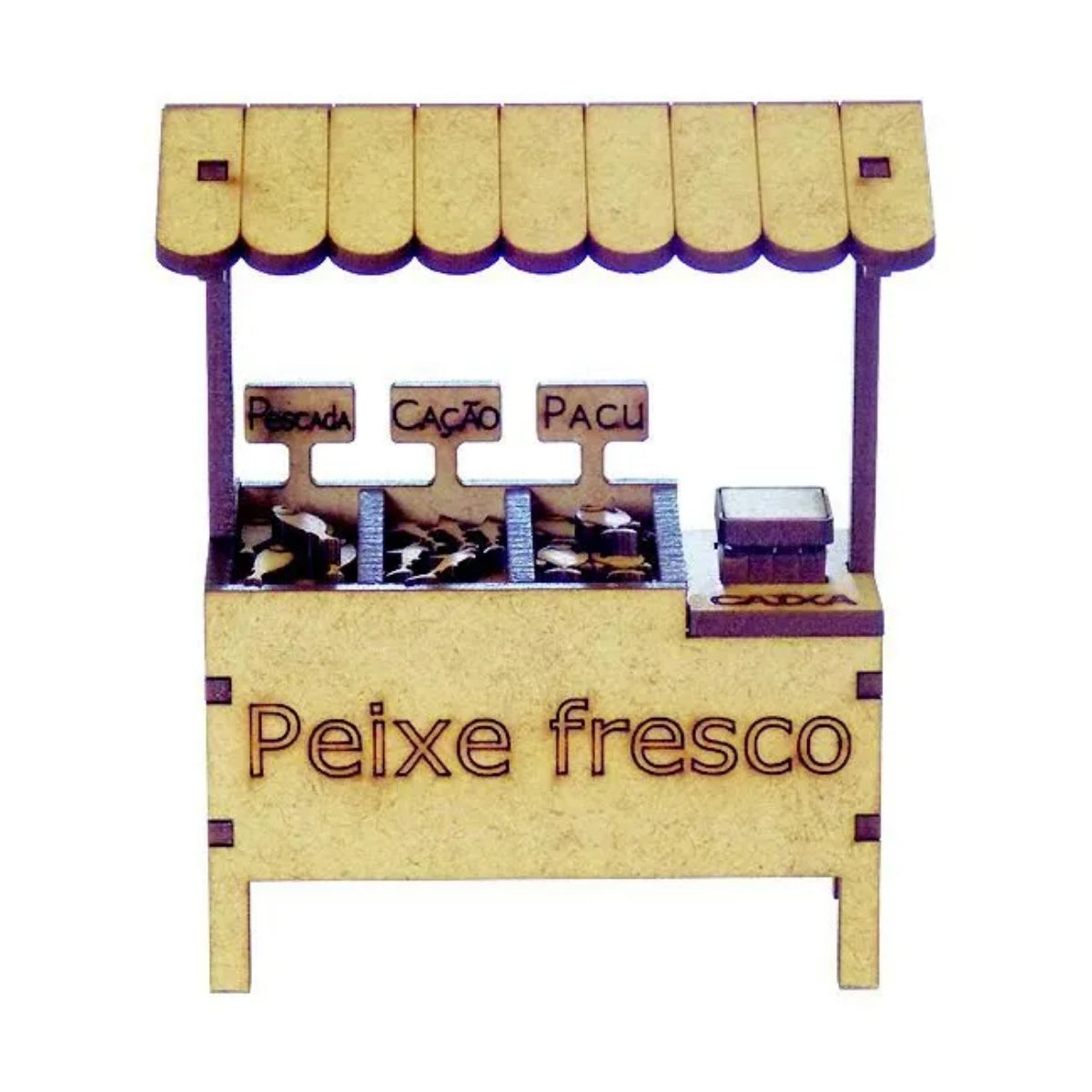 Miniatura Mdf Cru Barraca de Peixe M1054 - Woodplan