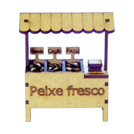 Miniatura Mdf Cru Barraca de Peixe M1054 - Woodplan