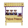 Miniatura Mdf Cru Barraca de Peixe M1054 - Woodplan