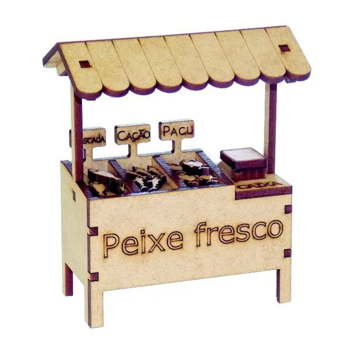 Miniatura Mdf Cru Barraca de Peixe M1054 - Woodplan