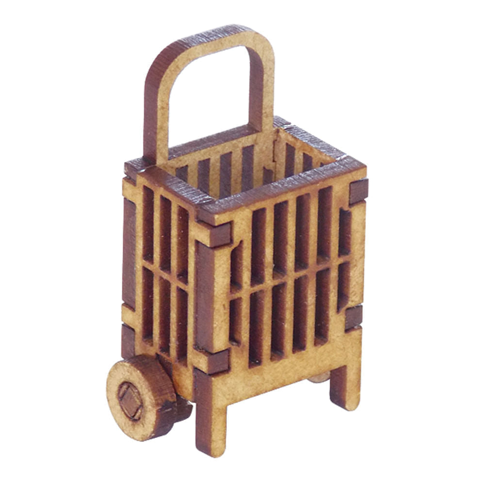 Miniatura Mdf Cru Carrinho de Feira M1055 - Woodplan