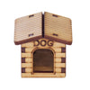 Miniatura Mdf Cru Casinha de Cachorro 4x5,5x4,5cm M1046 - Woodplan