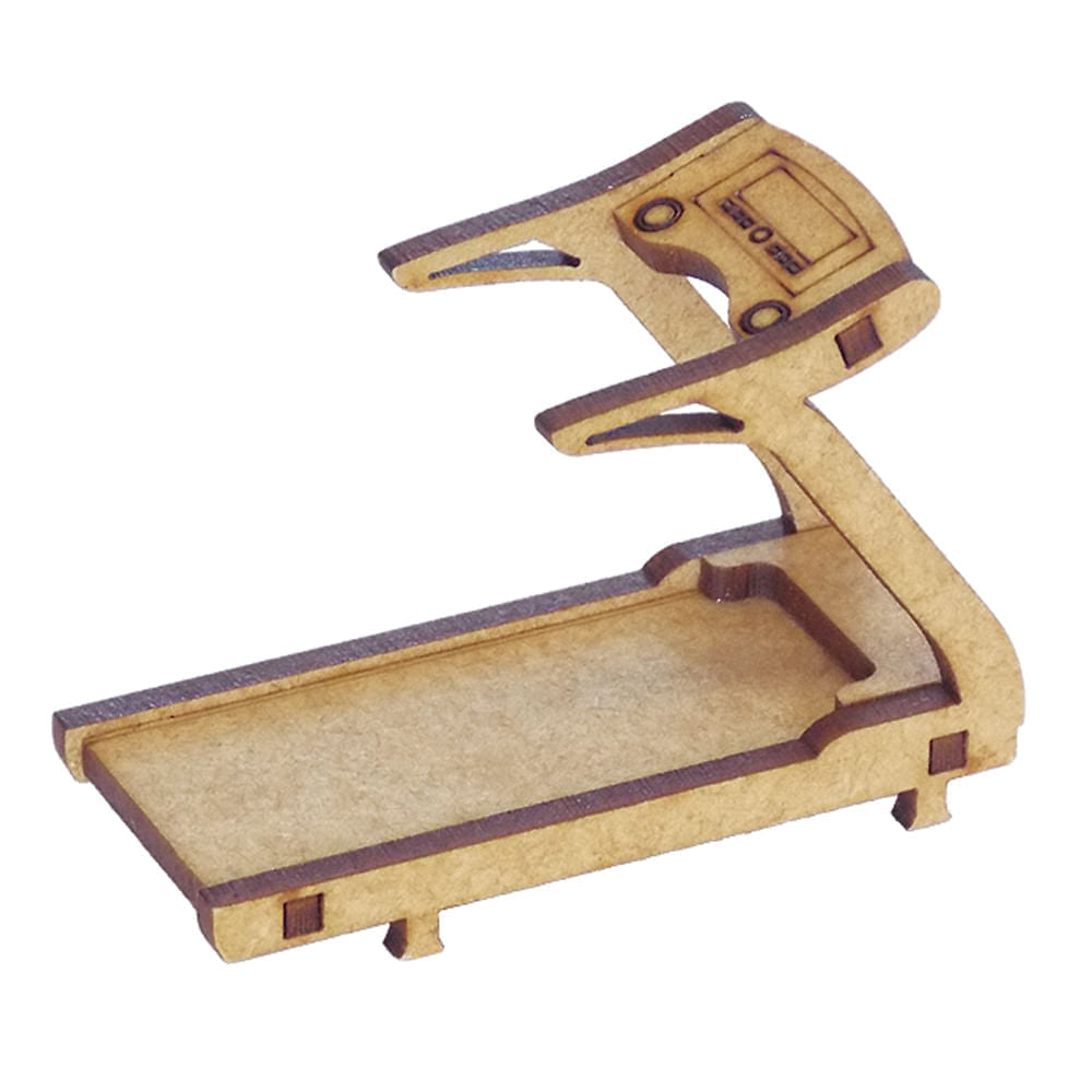 Miniatura Mdf Cru Esteira de Academia 5x3x7cm M1062 - Woodplan