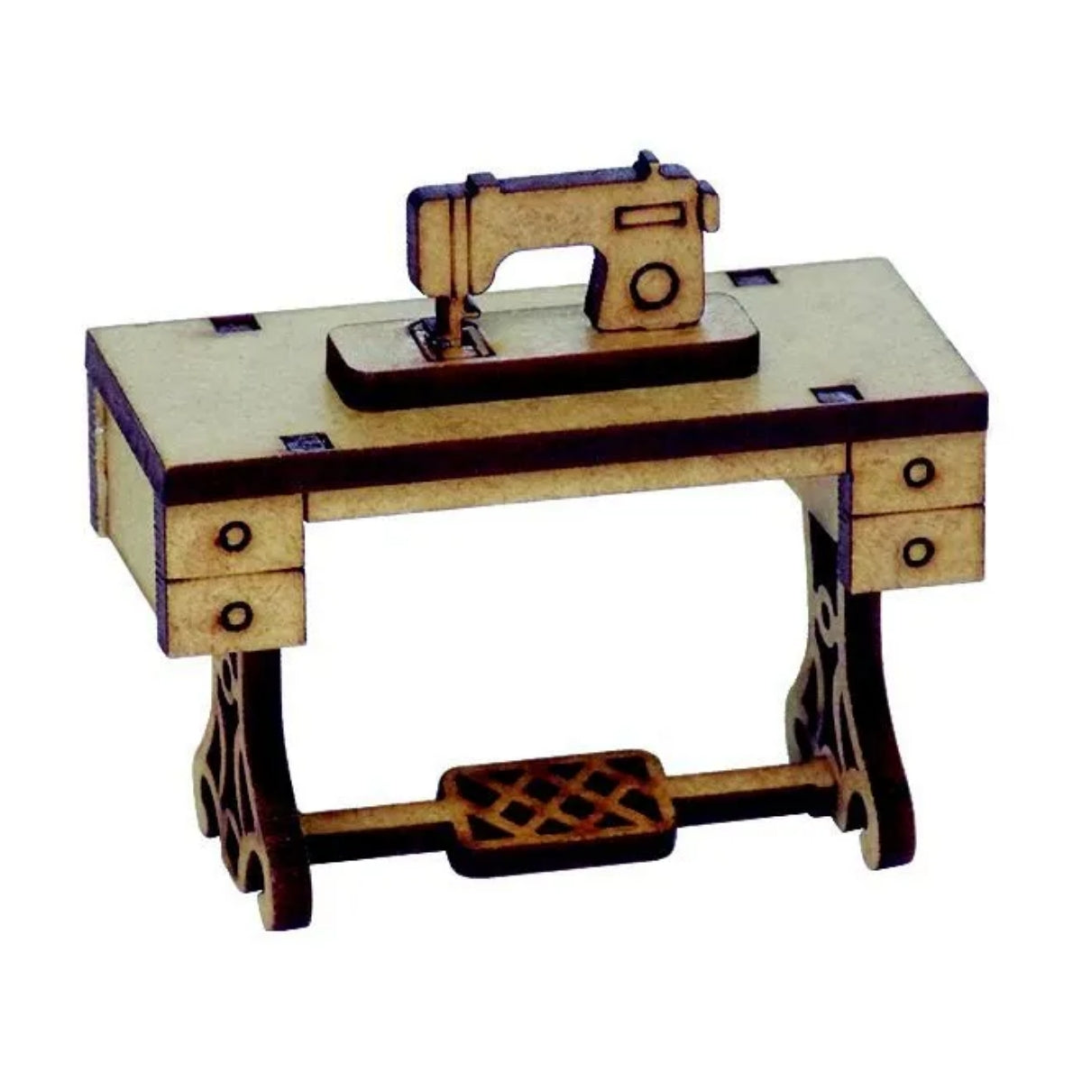 Miniatura Mdf Cru Mesa de Costura M1063 - Woodplan
