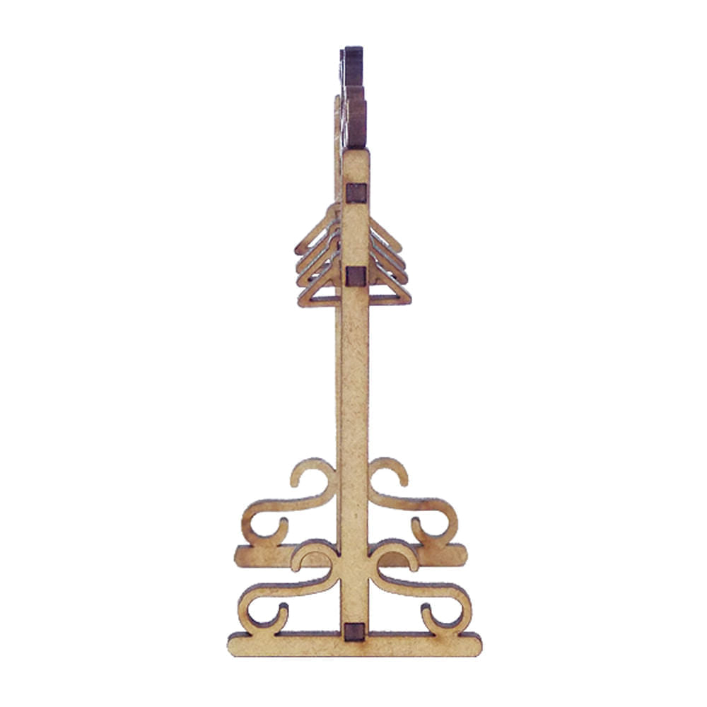 Miniatura Mdf Cru Arara de Roupa 9,7x6,8x4,3cm M1065 - Woodplan