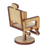 Miniatura Mdf Cru Cadeira de Cabeleireiro 2,2x1,4x4,5cm M1068 - Woodplan