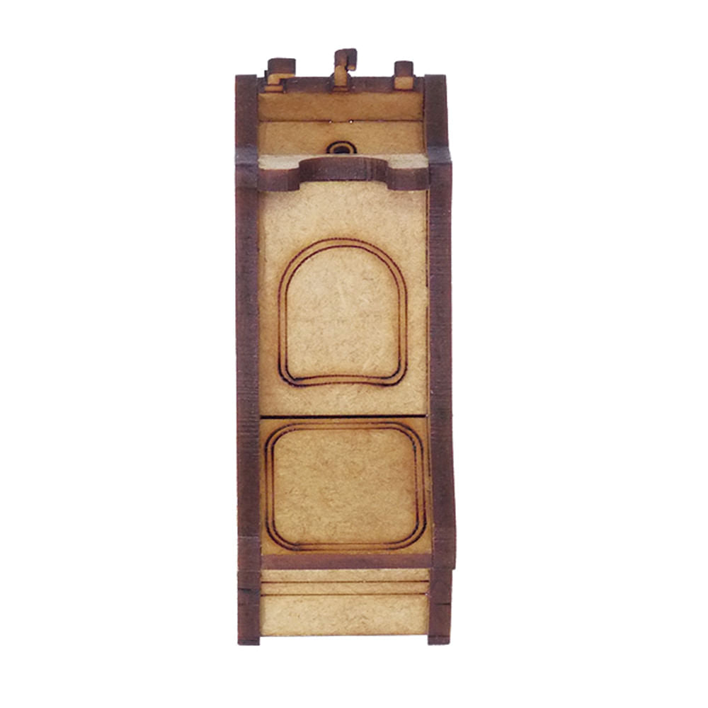 Miniatura Mdf Cru Cadeira Lavatório 6x3x7cm M1071 - Woodplan