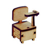 Miniatura Mdf Cru Cadeira de Manicure M1070 - Woodplan