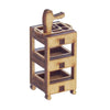 Miniatura Mdf Cru Carrinho Salão de Beleza M1069 - Woodplan