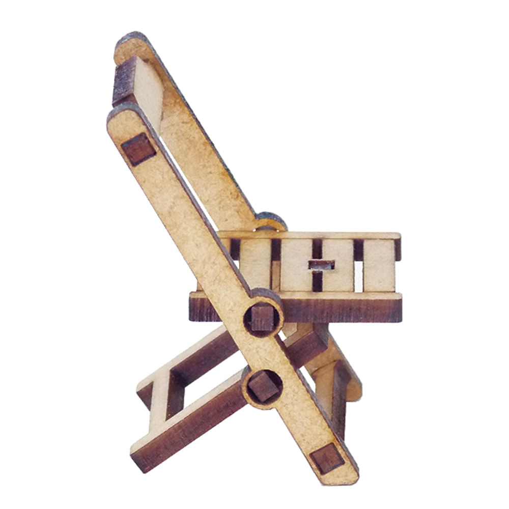 Miniatura Mdf Cru Cadeira de Bar M1077 - Woodplan