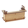 Miniatura Mdf Cru Balcão de Bar 7x15x6cm M1081 - Woodplan
