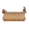 Miniatura Mdf Cru Balcão de Bar 7x15x6cm M1081 - Woodplan