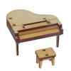 Miniatura Mdf Cru Piano de Cauda 7,5x8x7,5cm M1082 - Woodplan