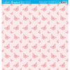 Papel para Scrapbook Estampas Basicas Borboleta Rosa Bebe 30,5x30,5cm para Scrapbook e Papelaria Criativa Sbb-001 - Litoarte