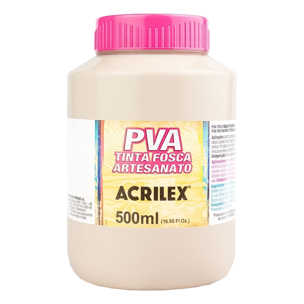 Tinta Pva para Artesanato Acrilex Fosca 500ml