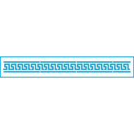 Stencil Barras Greco Romano 4x28cm para Pintura Decorativa e Artesanato Stb-031 - Litoarte