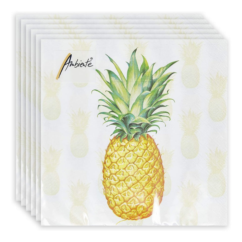 Guardanapo para Decoupage Ambiente 33x33cm com 20 Unidades - Frutas Tropicais