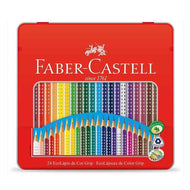 Caixa Ecolápis Grip com 24 Cores - Faber-castell 121024ltn
