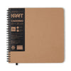 Caderno Cicero Kraft 20x20cm 96 Folhas sem Pauta