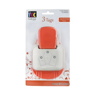Furador de Papel Alavanca Scrapbook 3 Tags Escalope 3,8cm 5,1cm 6,3cm - Toke e Crie