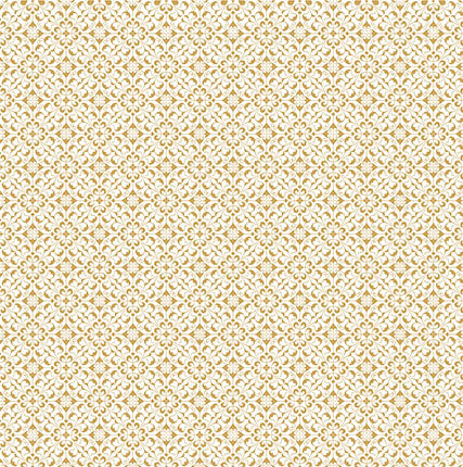 Papel para Scrapbook com Hot Stamping Renda Branco Dourado para Scrapbook e Papelaria Criativa Sh30-031 - Litoarte