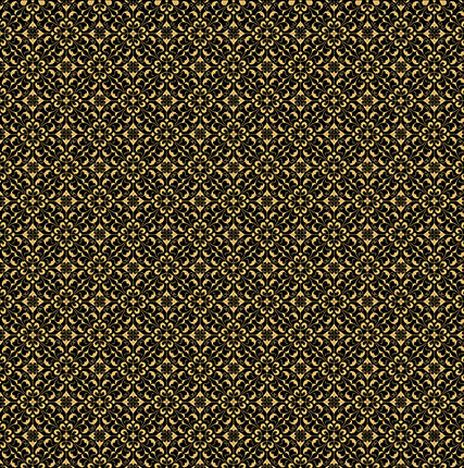 Papel para Scrapbook com Hot Stamping Renda Preta Dourada para Scrapbook e Papelaria Criativa Sh30-033 - Litoarte
