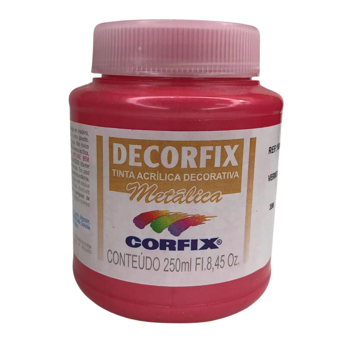 Tinta Acrílica Decorfix Corfix Metálica 250ml - 16300