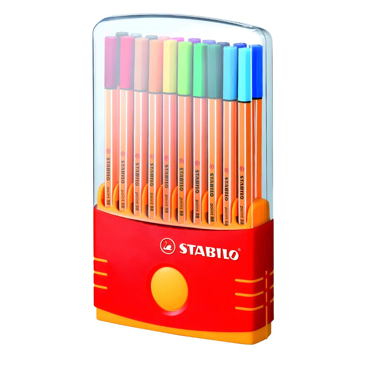 Canetas Fineliner Point 88 Color Parade 0,4mm 20 Cores para Desenho e Escrita Fina - Stabilo