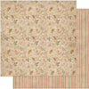 Papel para Scrapbook Dupla Face Folhas e Listras 30,5x30,5cm para Scrapbook e Papelaria Criativa Sd-0721 - Litoarte